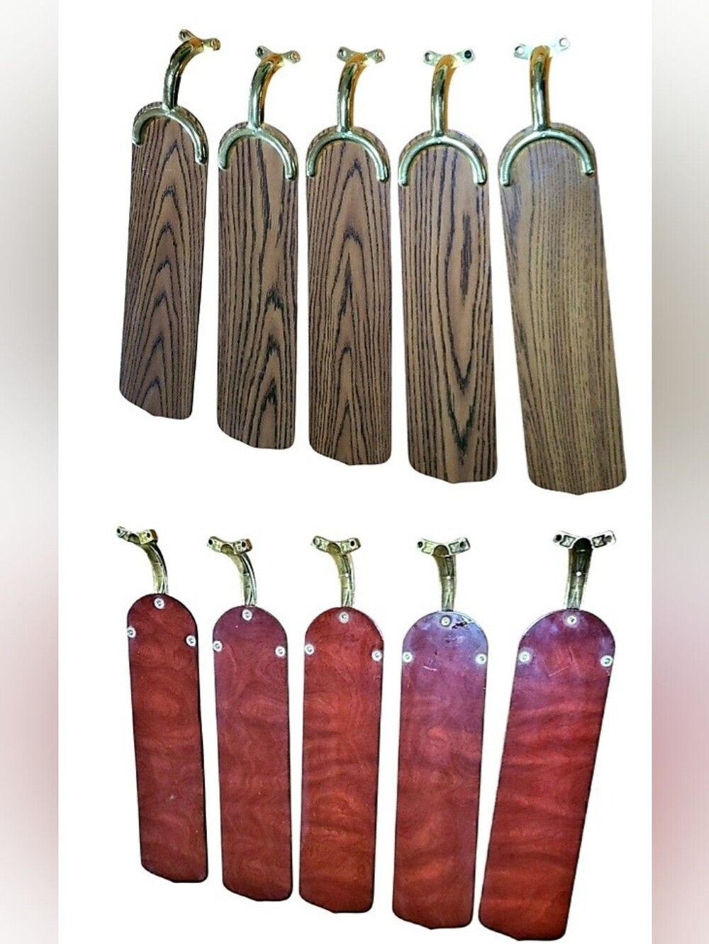 5 REVERSIBLE REPLACEMENT FAN BLADES & HARDWARE